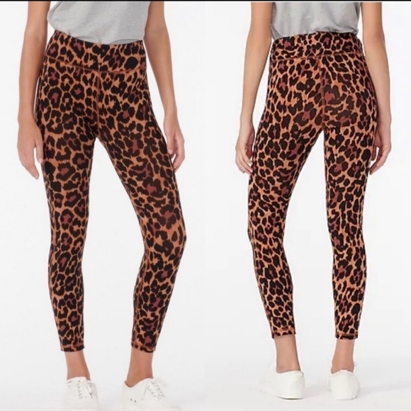 J. Crew Pants - NWT J CREW High Rise 7/8 Leggings in Leopard, Size XS
